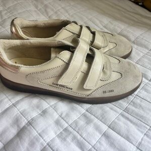 Sam Edelman Cream Velcro Sneakers